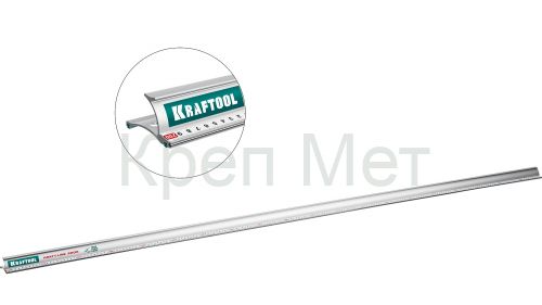 KRAFTOOL KRAFT-LINE, 2.0 м, усиленная алюминиевая линейка со стальной направляющей (34275-200)