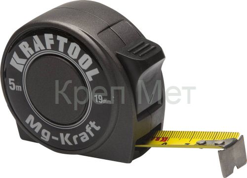 KRAFTOOL MG-Kraft, 5 м х 19 мм, ударопрочная профессиональная рулетка (34129-05-19)
