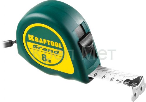 KRAFTOOL Grand, 8 м х 25 мм, рулетка (34022-08-25)