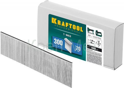 KRAFTOOL тип 18GA (47/300/F) 20 мм, 5000 шт, гвозди для нейлера (31785-20)
