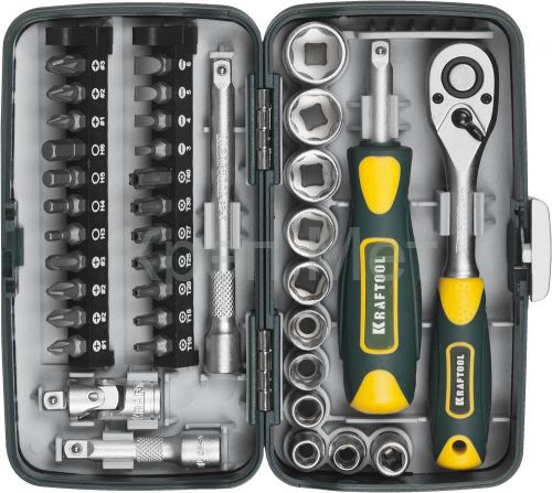 KRAFTOOL X-Drive 38, 38 предм., универсальный набор инструмента (27970-H38)