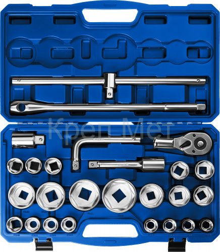 ЗУБР НКТ-26, 26 предм., (3/4″+1″), набор инструмента для крупногабаритной техники, Профессионал (27660-H26)