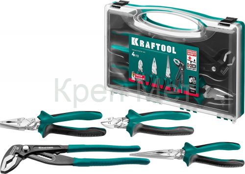 KRAFTOOL 4 предм., набор губцевого инструмента (22012)