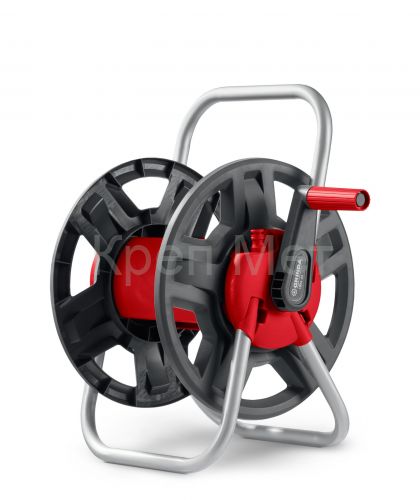 GRINDA HRM-45, для шлангов 45м x 1/2″ и 15м х 3/4″, стальные опоры, пластиковый барабан, катушка для шлангов (8-428405)