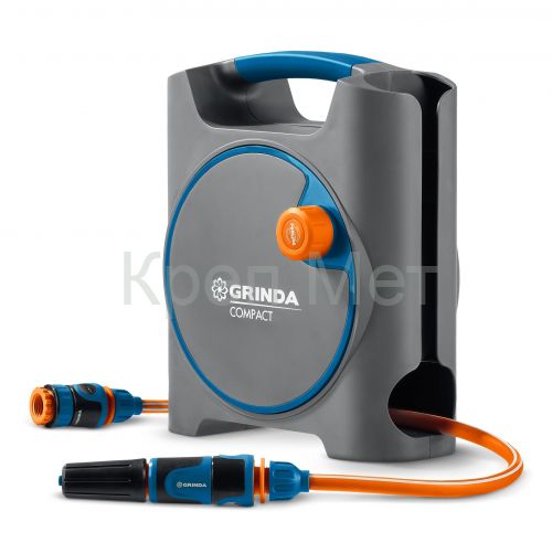 GRINDA COMPACT, шланг 10м x 5/16″ в пластиковом корпусе, поливочный набор 4 предм., соединит. шланг 1/2″х1,5м, набор поливочный мини ProLine (428480)