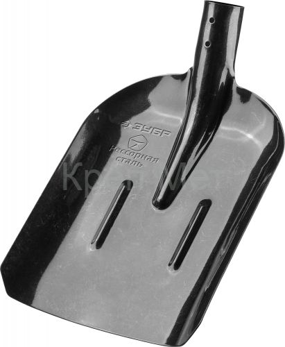 ЗУБР ПРОФИ-5, 350 х 230 мм, полотно рессорная сталь 1.6 мм закалено, с ребрами жесткости, без черенка, тип ЛСП, совковая лопата, Профессионал (39452)