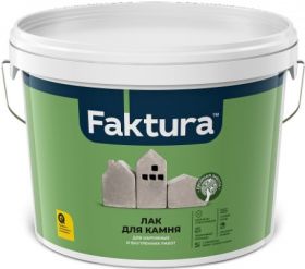 Лак для Камня с Силиконом Faktura 2.5л Шелковисто-Матовый Акриловый, Водостойкий / Фактура