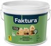 Краска для Деревянных Фасадов Faktura 0.9л Биозащитная, Акриловая с Воском, Белая / Фактура.