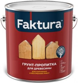 Грунт-Пропитка для Дерева Faktura 2.5л с Защитой от Биопоражений на Органической Основе / Фактура