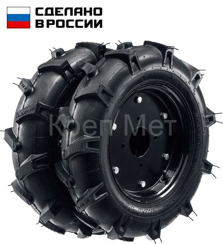ЗУБР КП-2, 4.00-10, 2 шт., пневматические колеса для мотоблоков (707106-2)