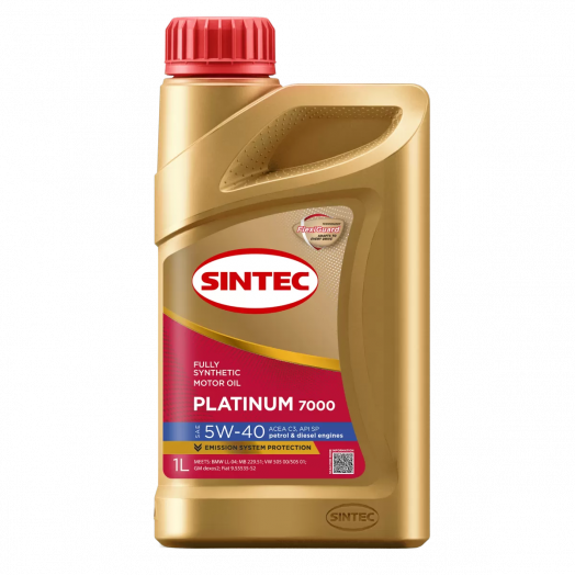 Sintec Platinum 7000 5W-40 C3 SP, 1л
