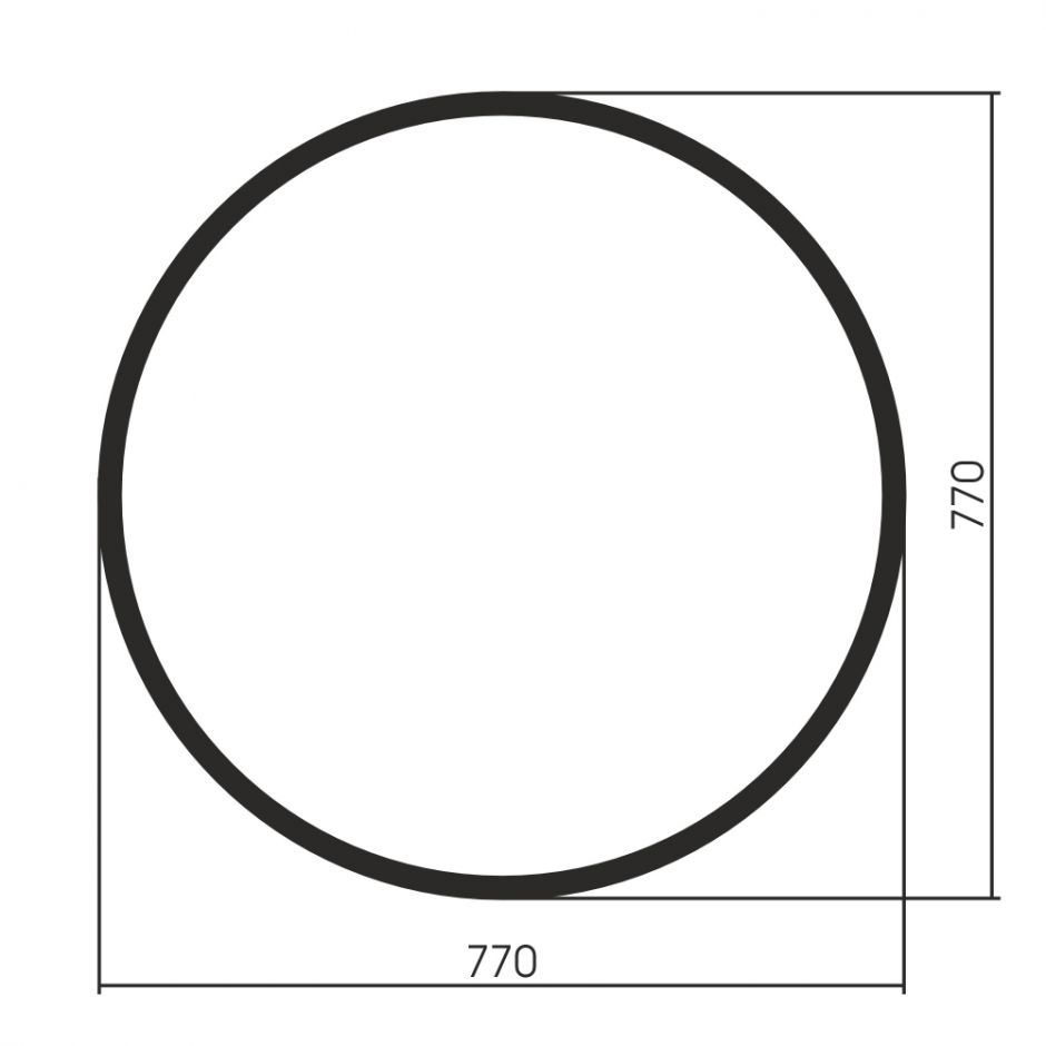Зеркало ABBER Mond AG6201B без подсветки, металлическая рама, черный ФОТО