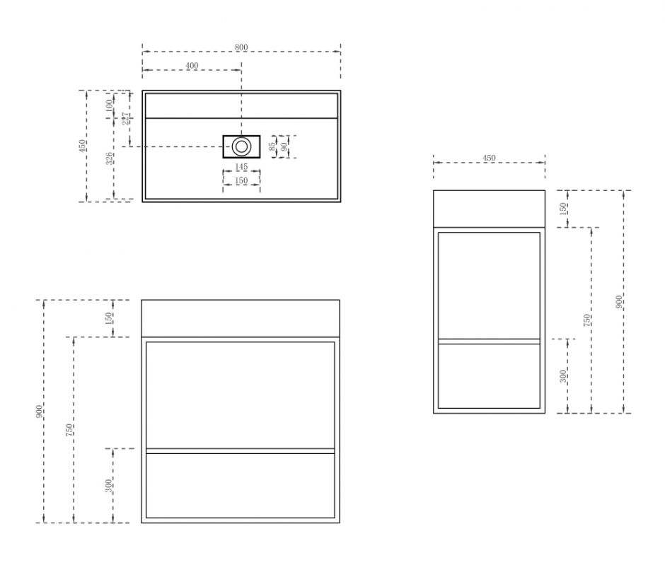 Консоль с раковиной ABBER Stein AS2630 напольная, белая матовая ФОТО