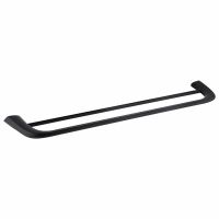 Полотенцедержатель двойной ABBER Nord AA1553B черный матовый схема 1