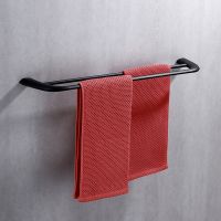 Полотенцедержатель двойной ABBER Nord AA1553B черный матовый схема 4