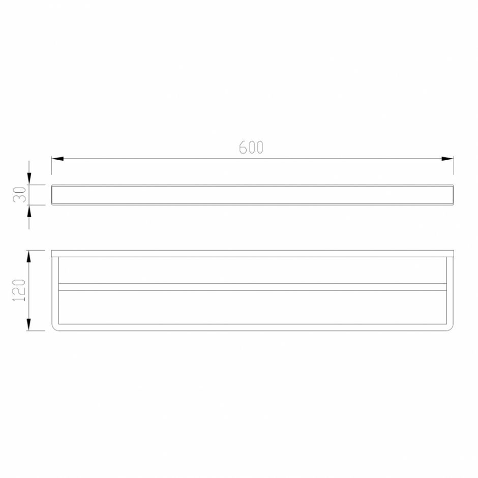 Полотенцедержатель двойной ABBER Westen AA1756 хром ФОТО