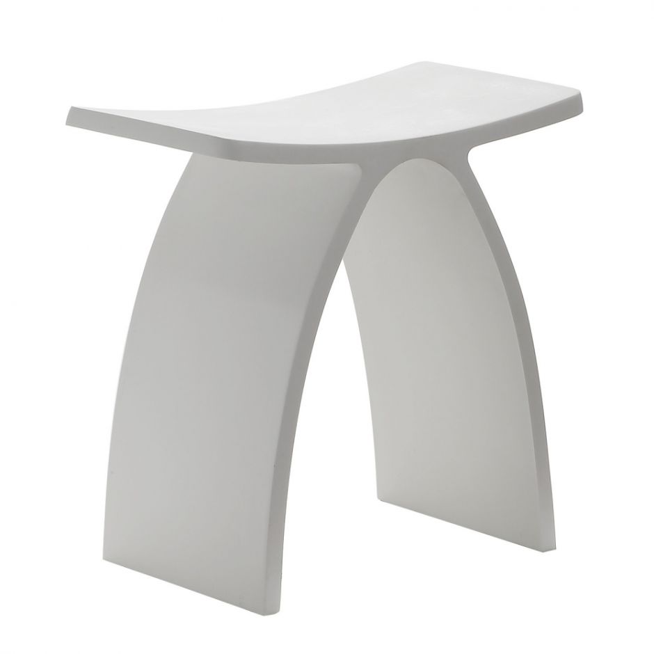 Изображение Стульчик для ванной ABBER Stein AS1639 белый матовый