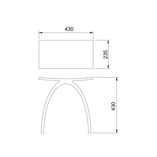 Стульчик для ванной ABBER Stein AS1639 белый матовый схема 2