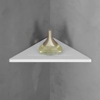 Угловая полочка для ванной комнаты ABBER Stein AS1652L белая матовая схема 1 Угловая полочка для ванной комнаты ABBER Stein AS1652L белая матовая схема 1