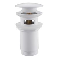 Донный клапан ABBER AF0010W с переливом, клик-клак, белый схема 1 Донный клапан ABBER AF0010W с переливом, клик-клак, белый схема 1