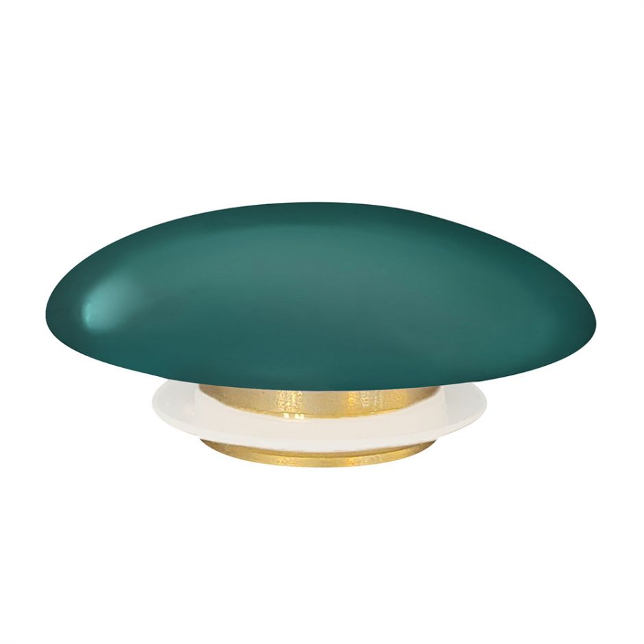 Накладка на слив для раковины ABBER AC0014MBG темно зеленая, керамика ФОТО