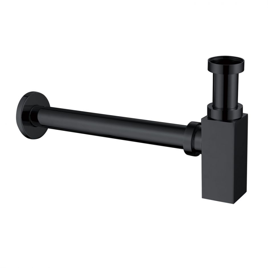 Изображение Сифон для раковины ABBER AF0031B черный матовый