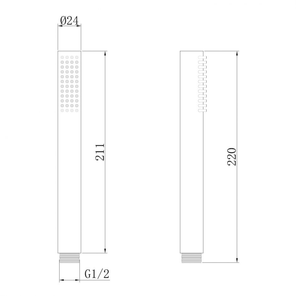 Душевая лейка ABBER AF0051W латунь, белый ФОТО