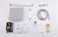 Душевая система ABBER Weiss Insel AF8018 скрытого монтажа без излива, хром схема 3