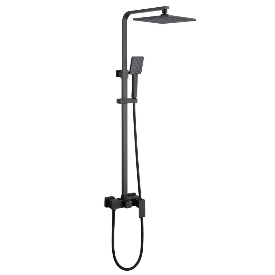 Изображение Душевая стойка ABBER Daheim AF8220B без излива, черная матовая