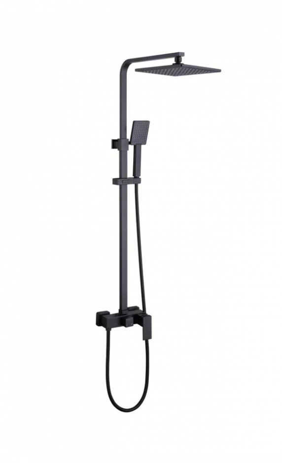 Изображение Душевая стойка ABBER Daheim AF8220BL без излива, черный матовый