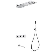 Душевая система ABBER Daheim AF8253 скрытого монтажа с изливом, термостат, хром схема 1