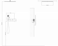 Душевая система ABBER Daheim AF8255SP скрытого монтажа без излива, термостат, сатин схема 2