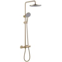 Душевая стойка ABBER Thermostat AF8516GL с термостатом и изливом, золото матовое схема 1 Душевая стойка ABBER Thermostat AF8516GL с термостатом и изливом, золото матовое схема 1