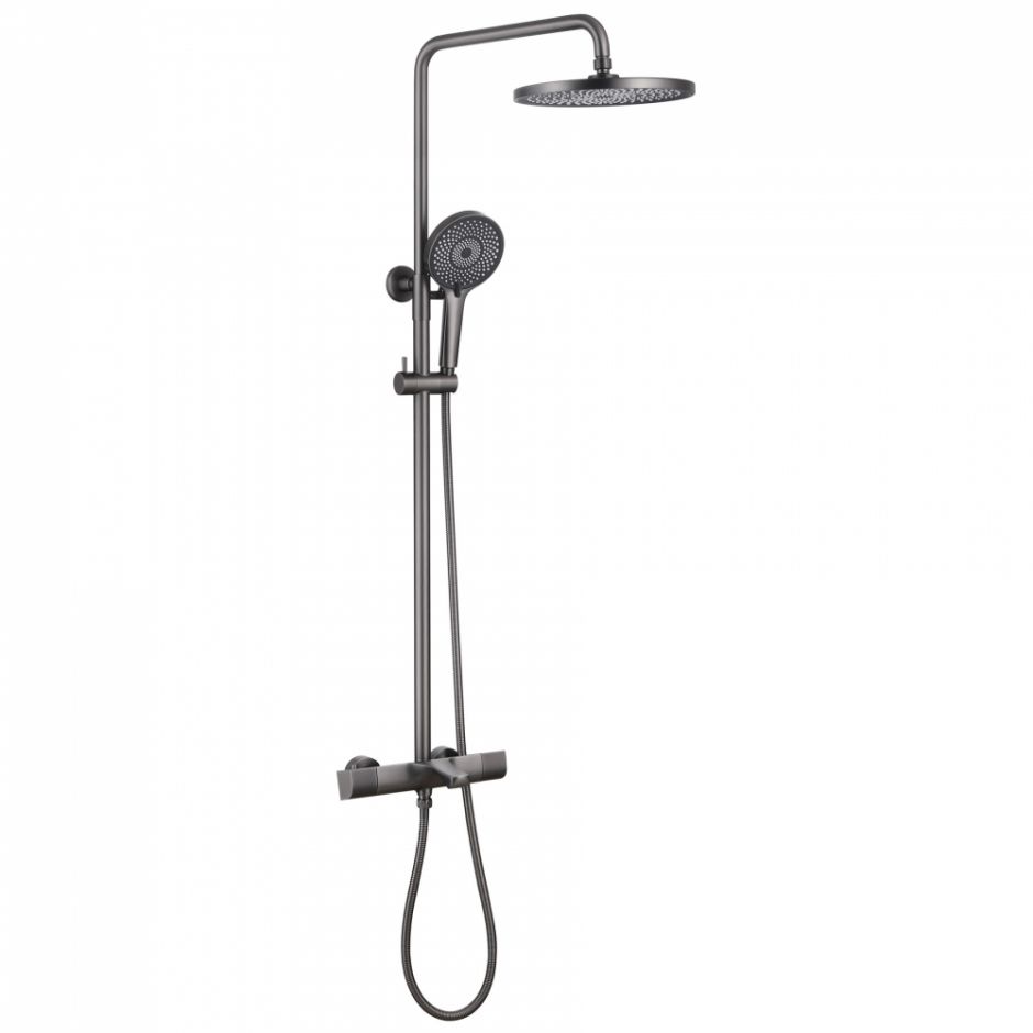 Душевая стойка ABBER Thermostat AF8516NGL с термостатом и изливом, никель