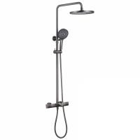 Душевая стойка ABBER Thermostat AF8516NGL с термостатом и изливом, никель схема 1