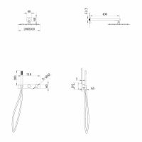 Душевая система ABBER Rund AF8718NG скрытого монтажа без излива, никель схема 2