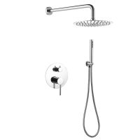 Душевая система ABBER Emotion AF8818 скрытого монтажа без излива, хром схема 1