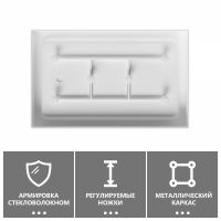 Душевой поддон ABBER AD3C097 90х70 прямоугольный, акриловый, белый схема 5