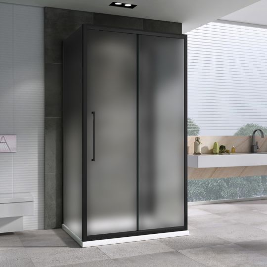 Душевой уголок ABBER Schwarzer Diamant AG30170BMH-S80BM-S80BM 170х80 см схема 3