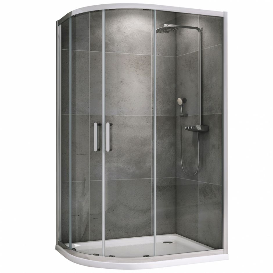 Душевой уголок ABBER Schwarzer Diamant AG01118 110х80 см