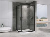 Душевой уголок ABBER Schwarzer Diamant AG01128B 120х80 см схема 3