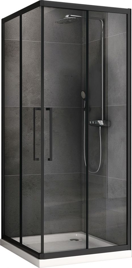 Изображение Душевой уголок ABBER Schwarzer Diamant AG02100BH 100х100 см