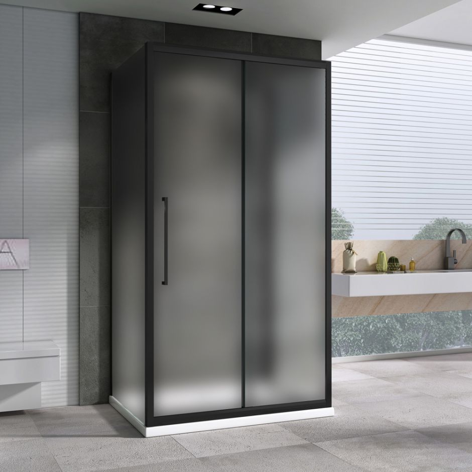 Душевой уголок ABBER Schwarzer Diamant AG30110BMH-S70BM-S70BM 110х70 см ФОТО