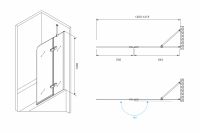 Шторка на ванну ABBER Ewiges Wasser AG51120 схема 2