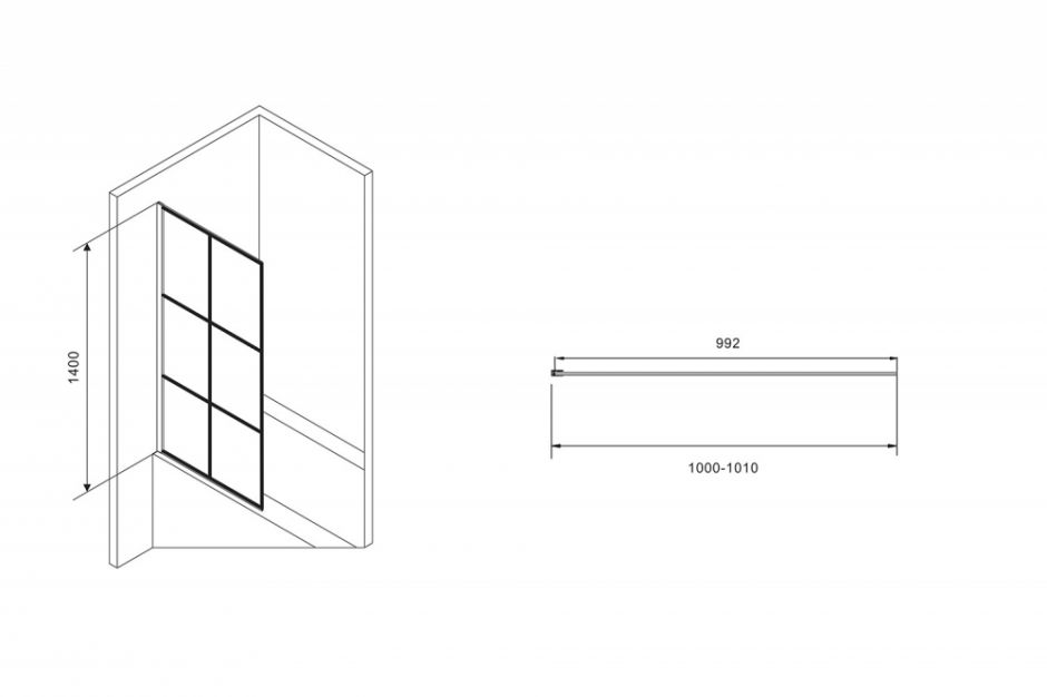 Шторка на ванну ABBER Immer Offen AG72100B ФОТО
