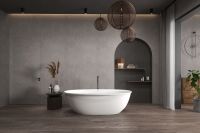 Ванна из искусственного камня ABBER Stein AS9631 белая матовая схема 9 Ванна из искусственного камня ABBER Stein AS9631 белая матовая схема 9