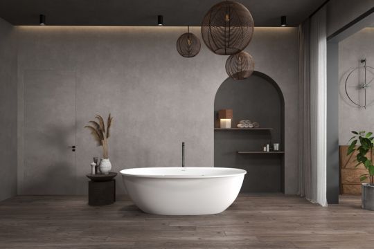 Ванна из искусственного камня ABBER Stein AS9631 белая матовая схема 9 Ванна из искусственного камня ABBER Stein AS9631 белая матовая схема 9