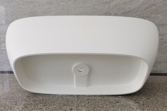 Ванна из искусственного камня ABBER Stein AS9632 белая матовая схема 13