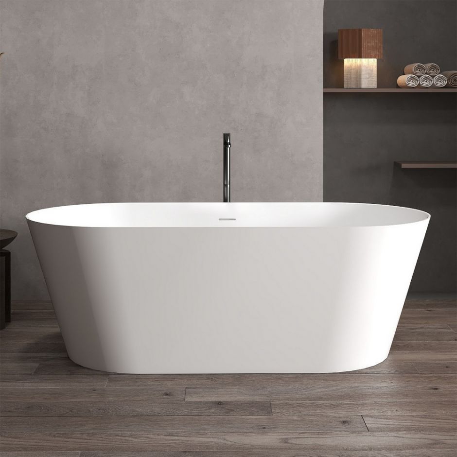 Изображение Ванна из искусственного камня ABBER Stein AS9605 белая матовая