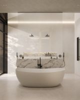 Ванна из искусственного камня ABBER Stein AS9615-1.8 белая матовая схема 9 Ванна из искусственного камня ABBER Stein AS9615-1.8 белая матовая схема 9